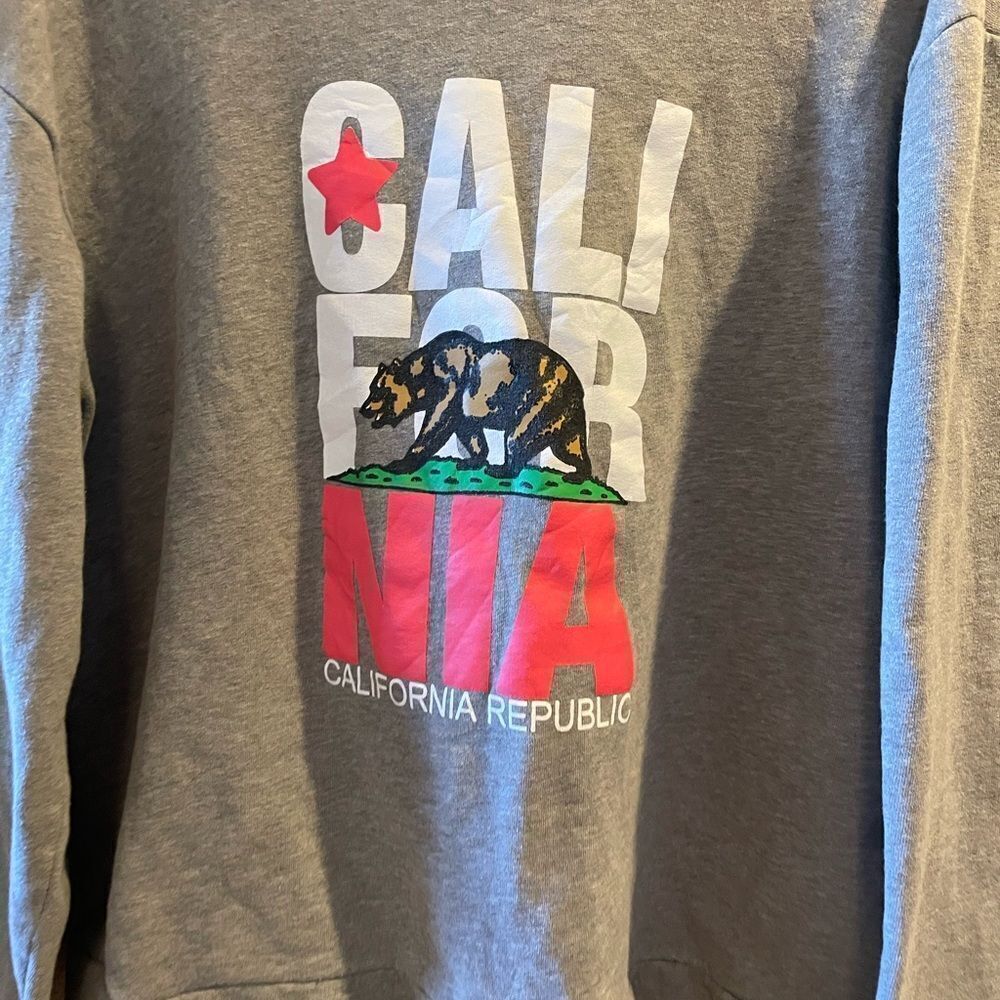 Women’s California Republic Vintage Side Gray Pullover Hoodie XL - Picture 3 of 12